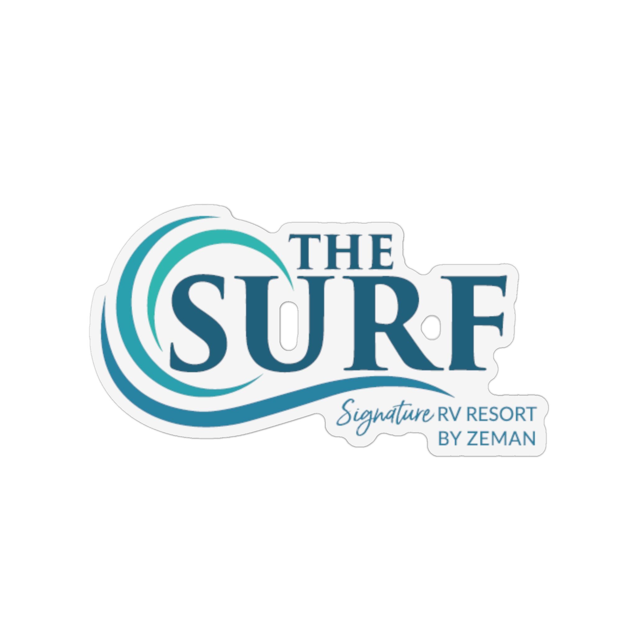 The Surf RV Resort Logo Magnetic Sticker
