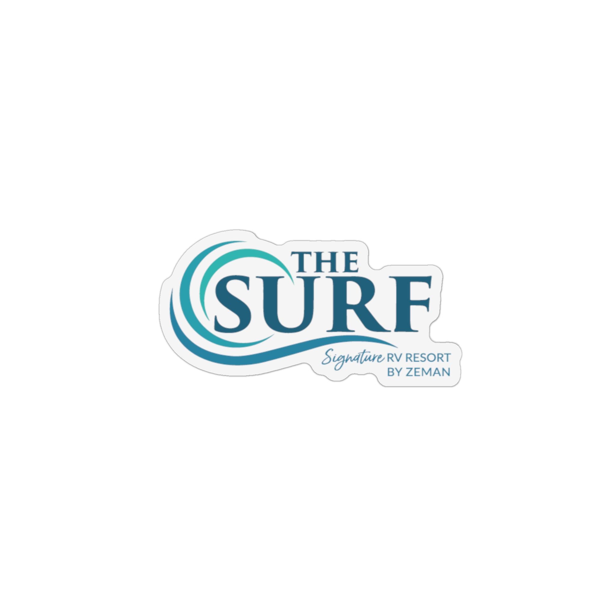 The Surf RV Resort Logo Magnetic Sticker
