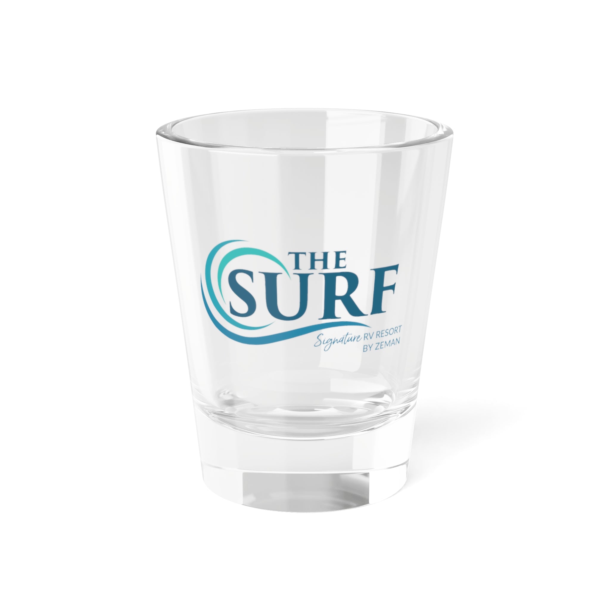 The Surf Branded 1.5oz Shot Glass — Beach Bar Souvenir