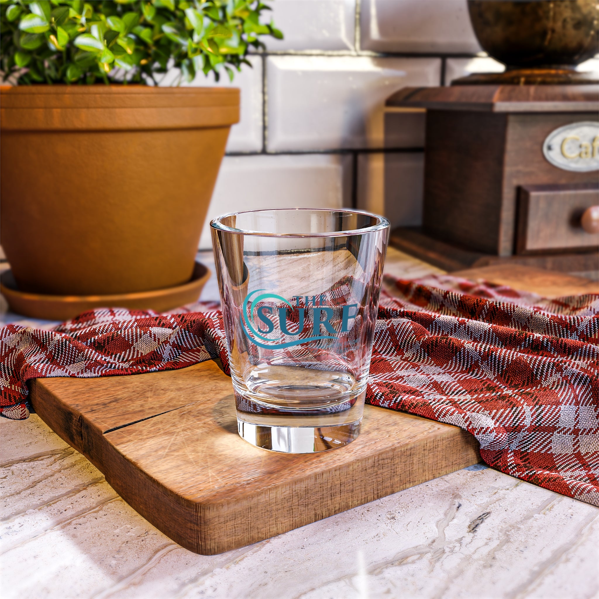 The Surf Branded 1.5oz Shot Glass — Beach Bar Souvenir